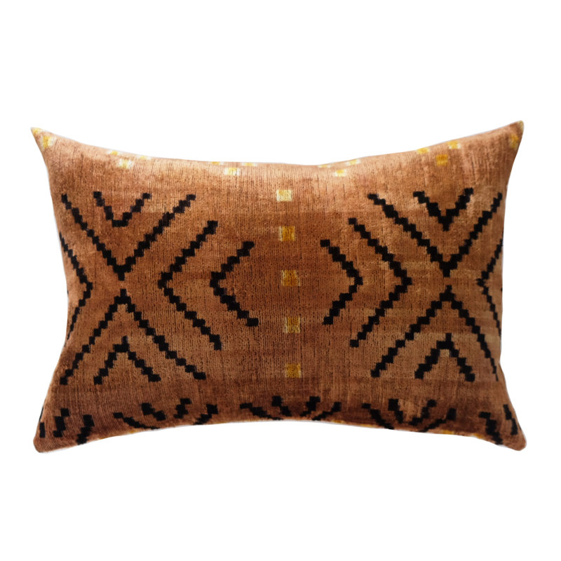 Frye Feather Throw Pillow, Ikat 20