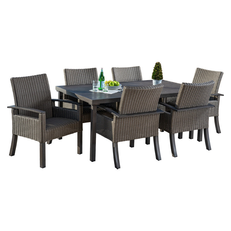 Ensemble de salle à manger rectangulaire pour 6 personnes 72,05 po Alexxandra