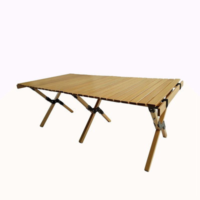 Multi-Function Wooden Foldable Portable Patio Dining Table Indoor And Outdoor Universal