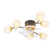 Iftikar 33“ Ceiling Fan with 6 lights