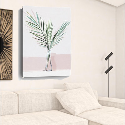 «Pretty Green Foliage», impression murale sans cadre