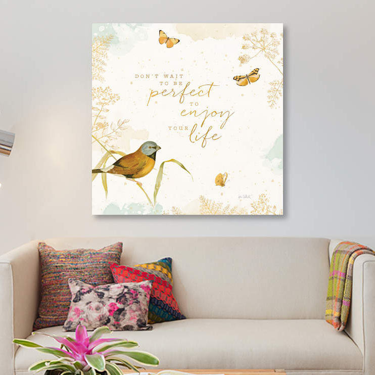 « nature of sagesse v », impression sur toile, H 12 po x l 12 po x P 0,75 po, Pas de tapis, Toile tendue