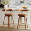 Tabourets de bar pivotants en similicuir (ensemble de 2)-315472556