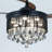42 Inch Modern Crystal Ceiling Fan With The Remote Control