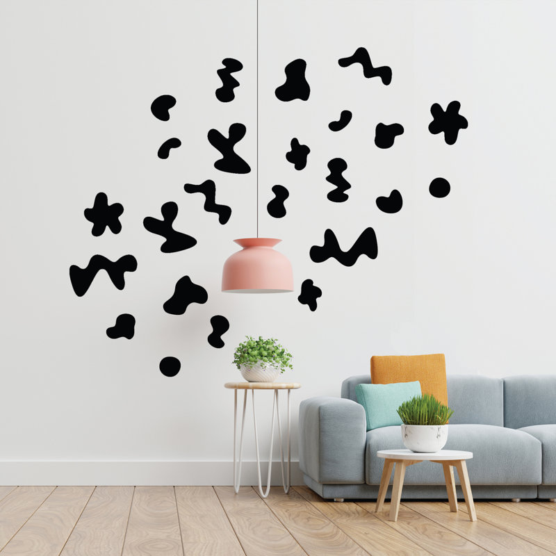 3896 Abstract Wall Decal, Black