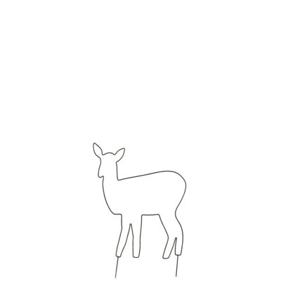 Aaira Metal Animals Garden Stake