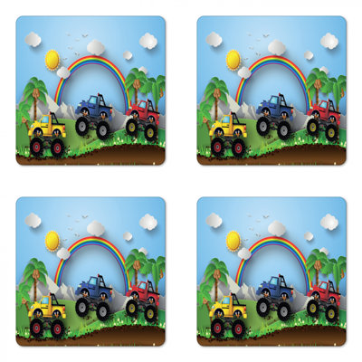 Square 4 Piece Coaster Set