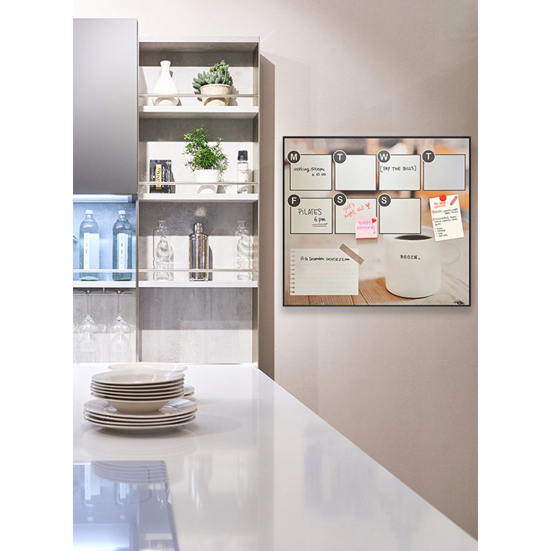 Coffee Break Magnetic Wall Mounted Dry Erase Board