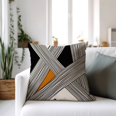Cassie Abstract Outdoor Reversible Throw Pillow