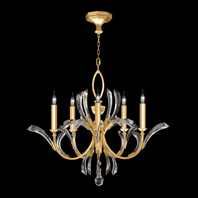 Beveled Arcs 5 - Light Classic / Traditional Chandelier