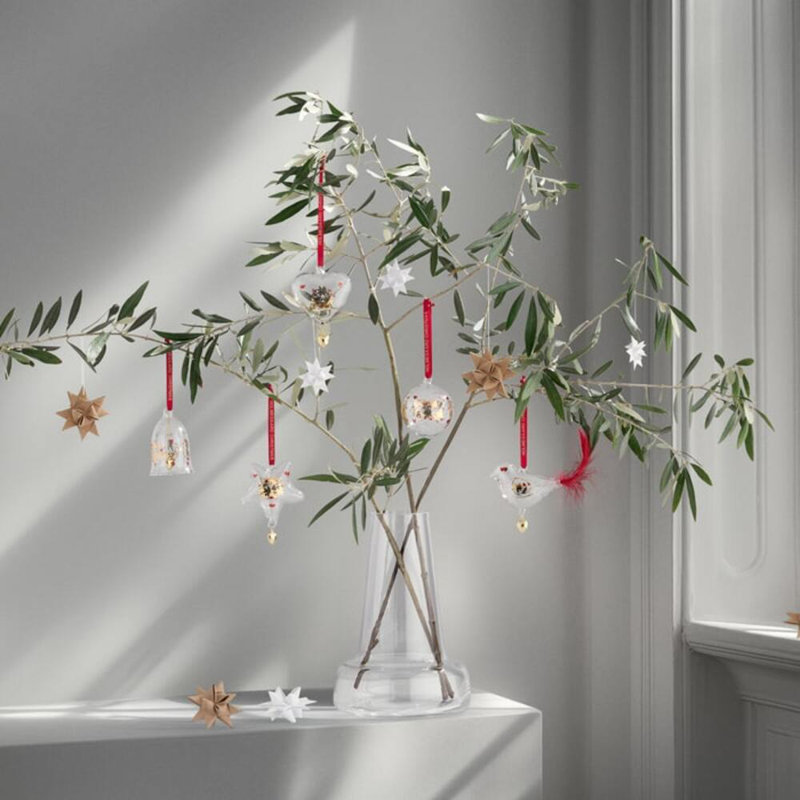 Anneau de Noël Ann-Sofi Romme 2024, petit transparent