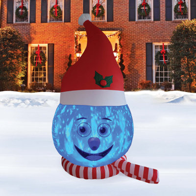 Tête de bonhomme de neige gonflable