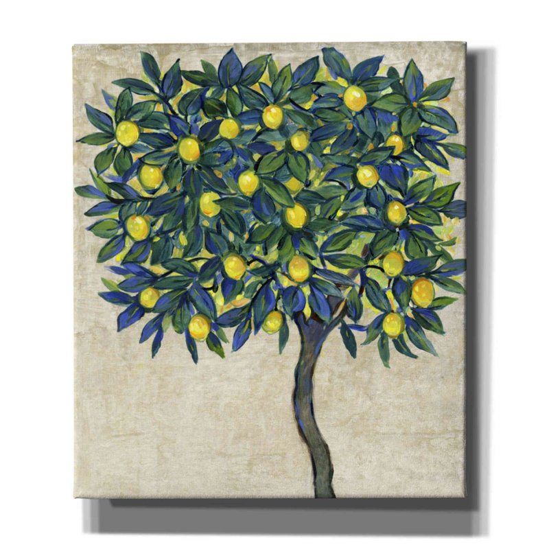 «Lemon Tree Composition I» par Tim O'toole, art mural sur toile, H 30 po x l 26 po x P 1,5 po