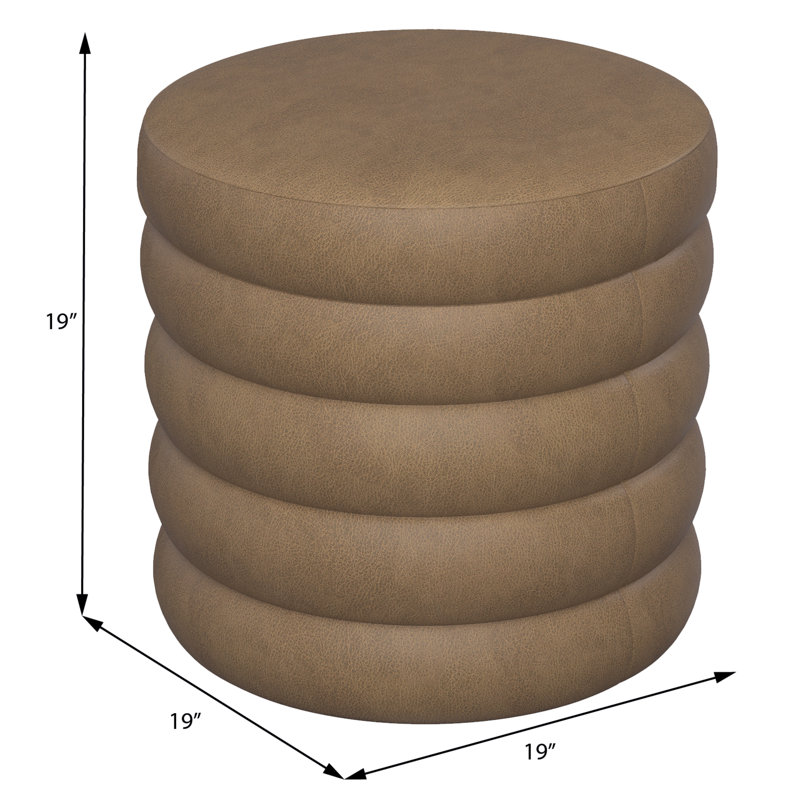 Heleena Storage Ottoman, Brown