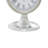 Coastal Analog Quartz movement / Crystal Tabletop Clock in Silver