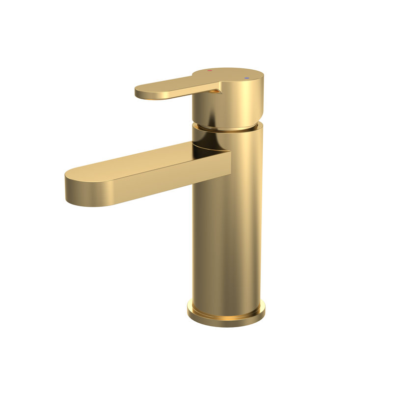 Eco Mono Basin Mixer with Waste, Brushed Brass, 78.36 l/min