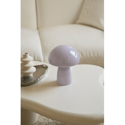 Petite lampe de table en verre