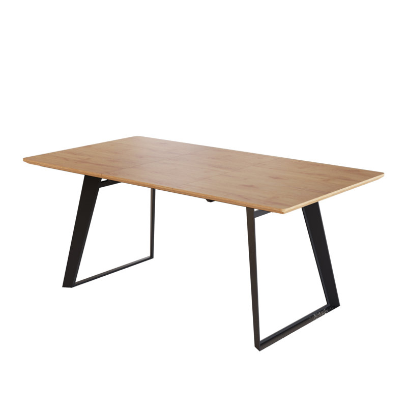 Extendable Metal Base Dining Table