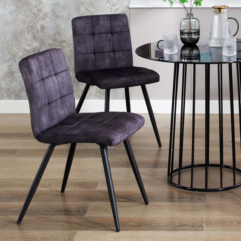 Upholstered Dining Chair, Black