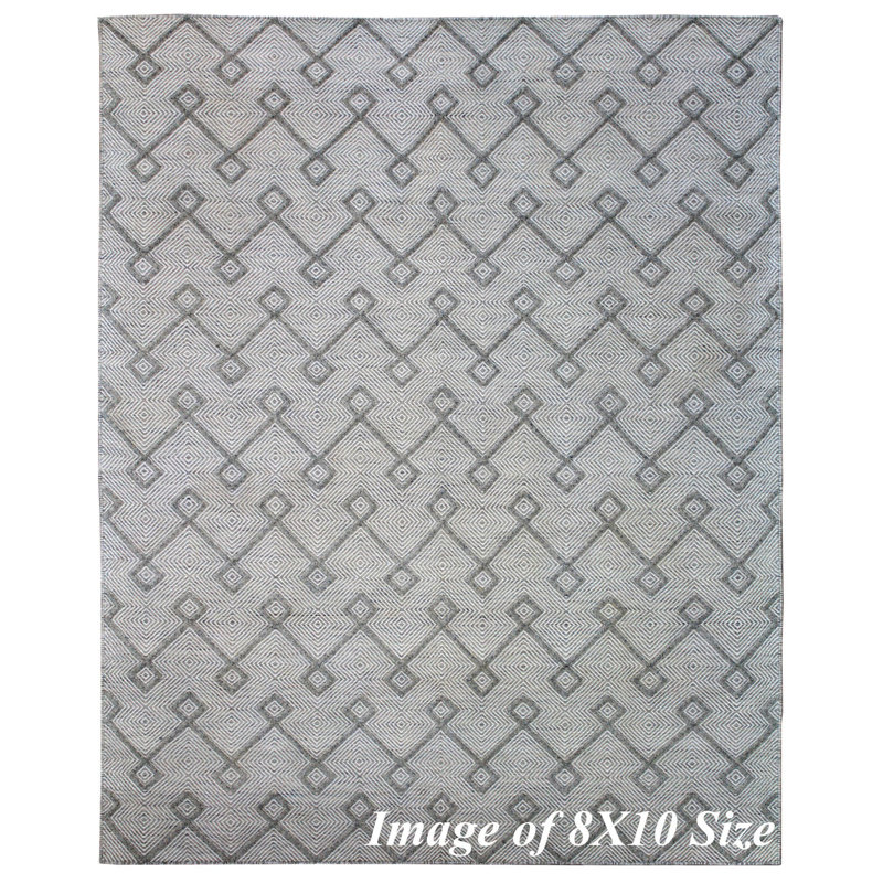 Devereaux Hand Woven Wool Geometric Area Rug, Rectangle 14' x 20'