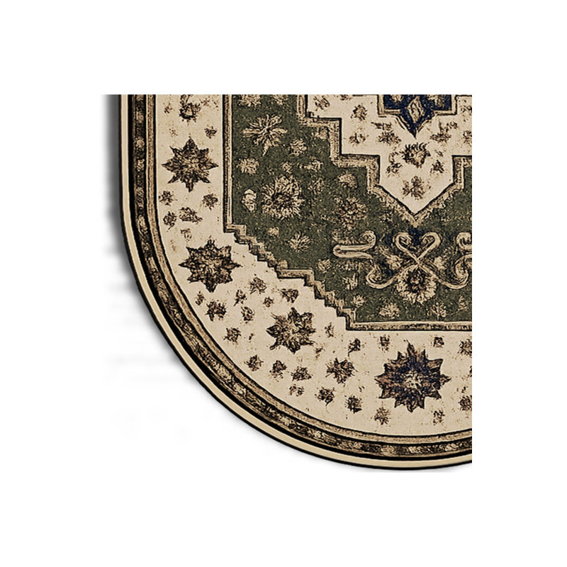 Tapis tissé à motif nautique Mosso, 3'3" x 9'10"