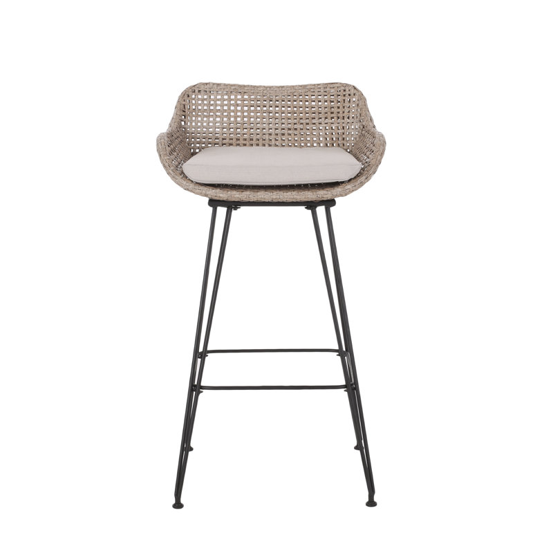 Tabouret de bar en rotin toutes saisons pour l'extérieur | Idée de cadeau