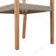 Ensemble de 2 chaises de salle à manger d'extérieur, structure en bois d'acacia teck clair et osier PE brun clair, idéal pour les patios et les jardins