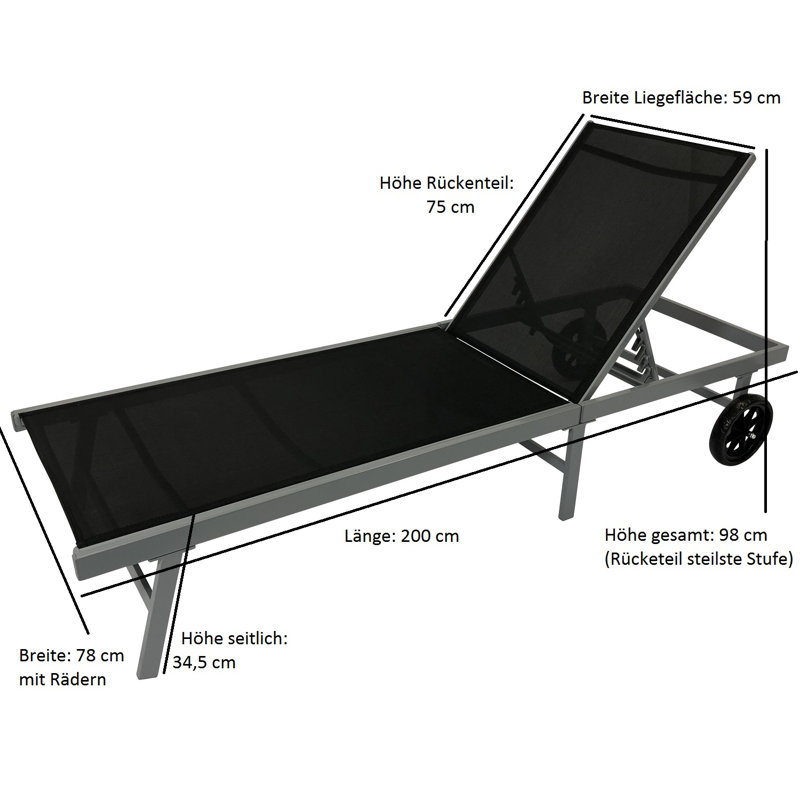 Haoyun 200cm Long Reclining Single Chaise