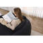 Chaise longue rembourrée en chenille moderne avec siège profond et 1 coussin, polyvalente pour le salon et la chambre à coucher-130077667