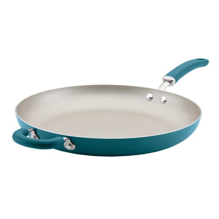 Rachael Ray Create Delicious 11pc Hard Anodized Nonstick Cookware Set Teal  Handles