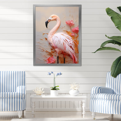 " Elegant Pink Flamingo Paradise III "