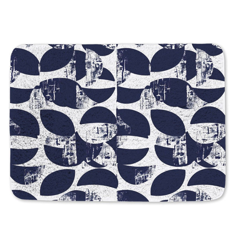 Sadira Microfiber / Microsuede Bath Mat, 17"W x 24"L