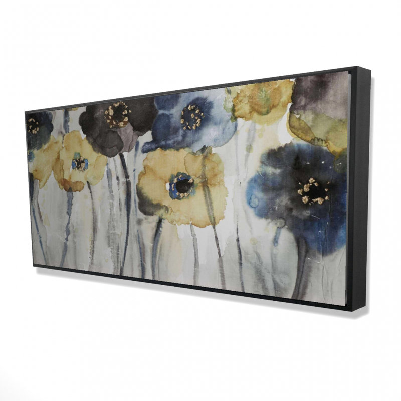 Art gris sur toile gris et jaune