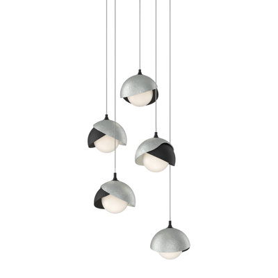 Luminaire suspendu géométrique à 5 lumières Brooklyn