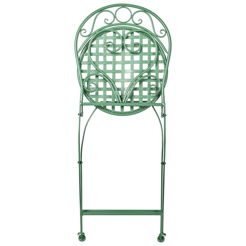 Outdoor Patio Dining Side Chair, Green