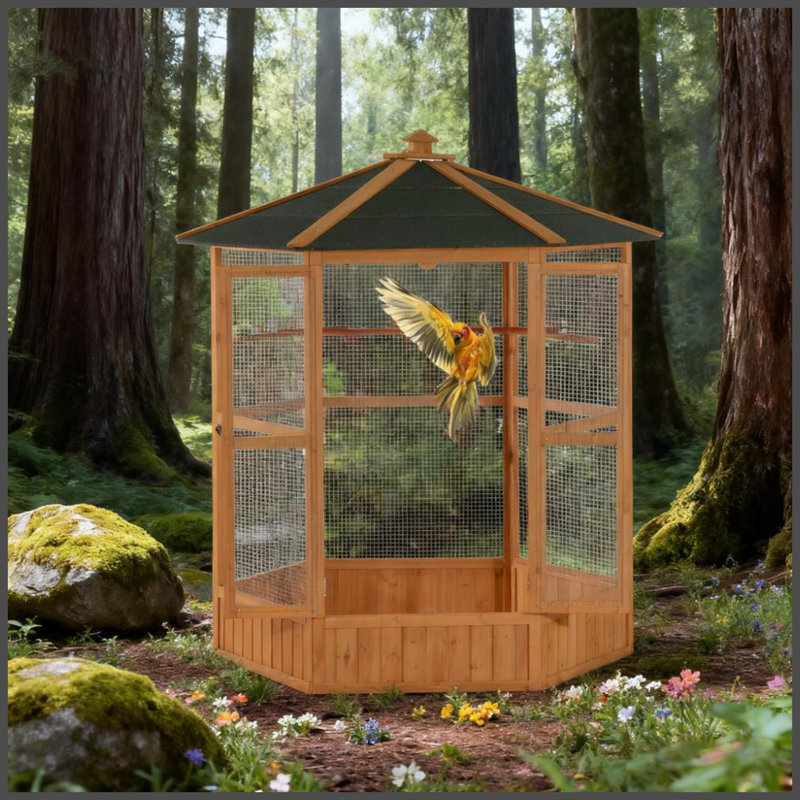 Cage à oiseaux en vol 69 po