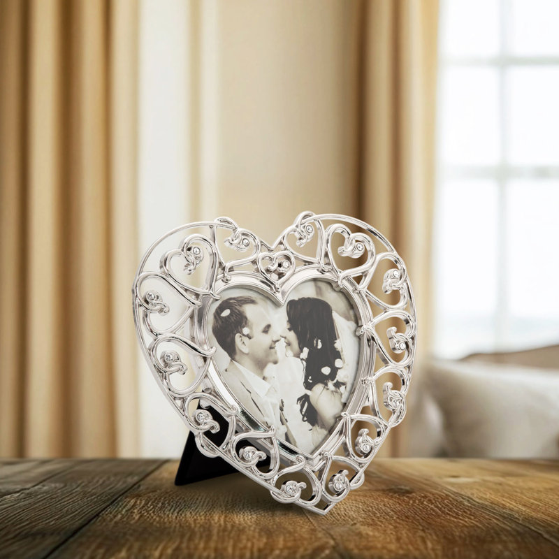 Silver Heart Single Picture Frame