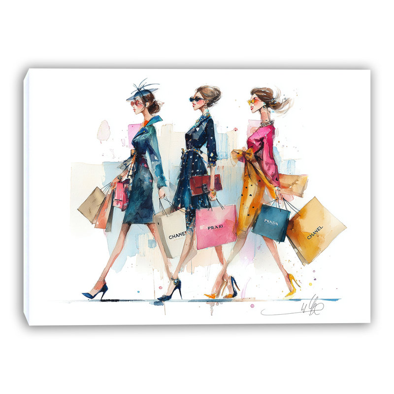 Art urbain sur toile tendue à l'aquarelle, H 16 po x l 24 po x P 1,5 po