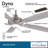 52" Dyno 5 - Blade Standard Ceiling Fan with Remote Control and Light Kit Included-38452127