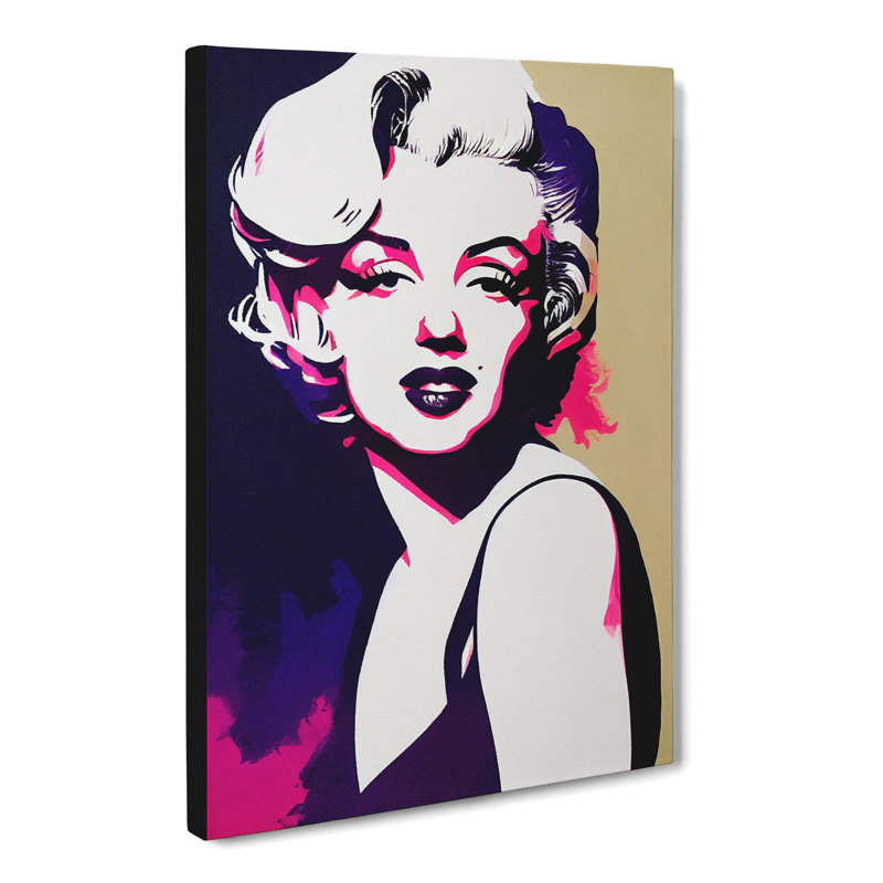 Marilyn Monroeed - Wrapped Canvas, 50cm H x 35cm W x 3cm D