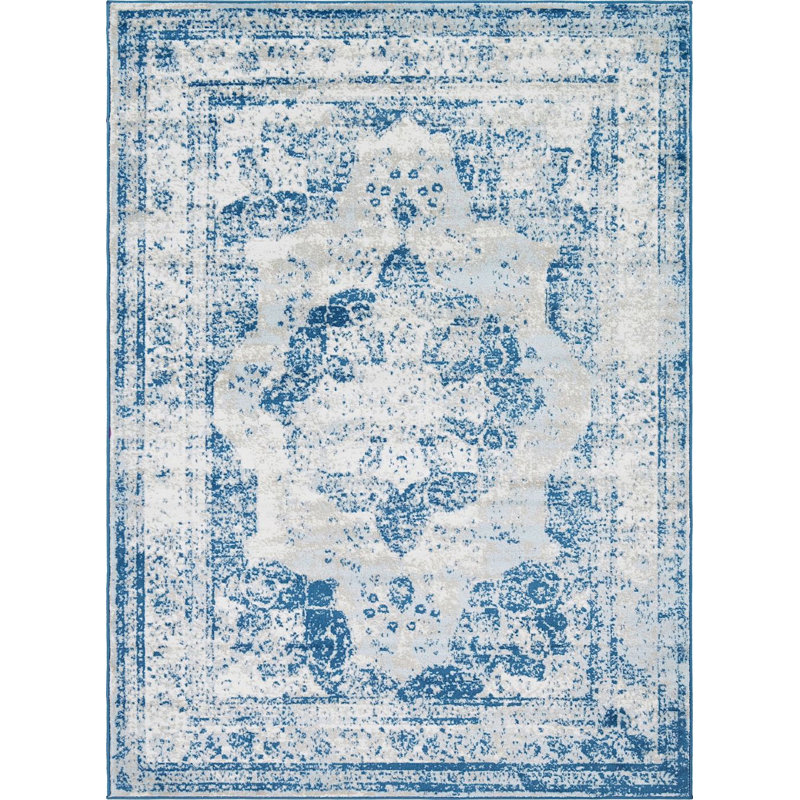 Oneita Ikat Indoor Rug, Rectangle 6' x 9'
