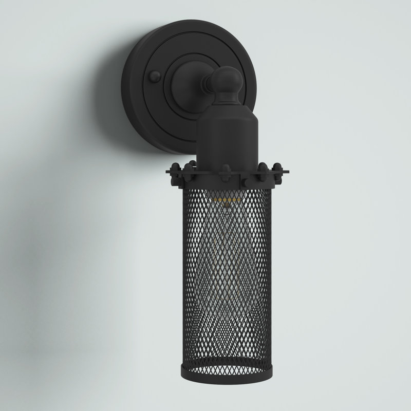 Element Armed Sconce, Matte Black