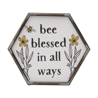Décoration murale «Bee Blessed in All Ways»