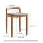 Banc de tabouret de maquillage en bois de hêtre naturel pour salle à manger et chambre à coucher, durable et confortable avec coussin en lin doux