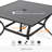 4 - Person Metal Square Patio Dining Table Set-1468895238