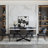 78.7" Mid-Century Modern Rectangular Sintered Stone Dining Table with Butterfly Metal Legs-1202001839