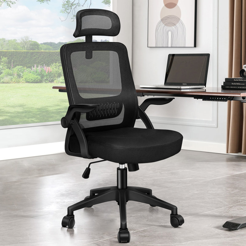 Mesh Desk Chair, Black, Black