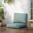  Noah Outdoor Club Chair Cushion Set with 5 Inch Thick Padding, Water Repellent Fabric, Teal-826653153