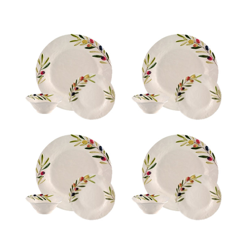 Olival Earthenware Dinnerware Set - Service for 4