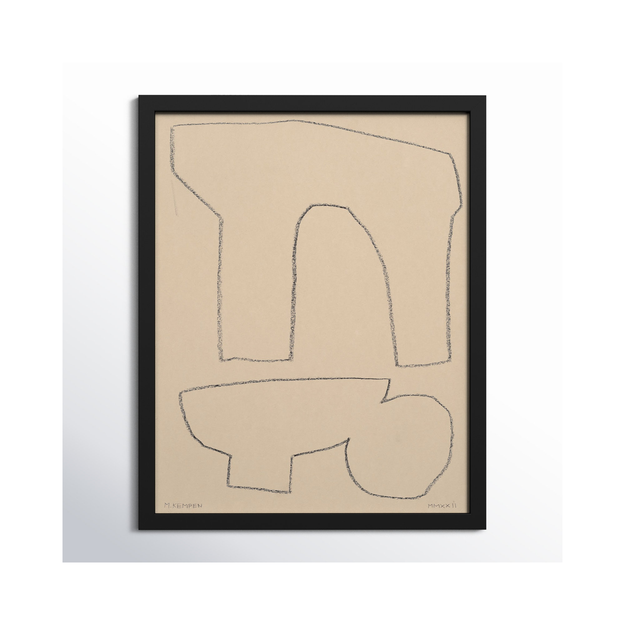 Outlines 2 by Michael Kempen, Black Framed, 40" W x 50" H